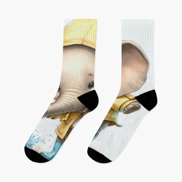 Item preview, Elephants playing in a puddle. designed and sold by growing-mom.