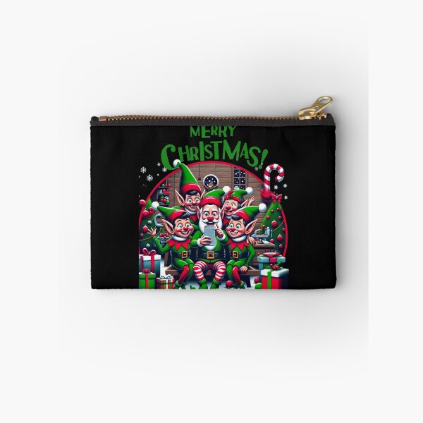 Item preview, Yuletide Elves Selfie Spectacular: A Unique Merry Snapshot designed and sold by ArtFeverShop.