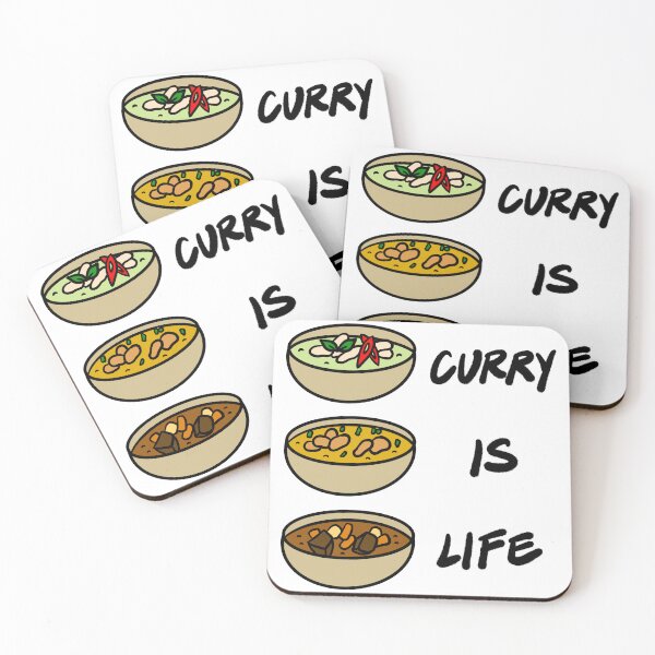 Artikelvorschau, Curry ist Leben – Hommage an Thai-Curry, indisches Curry und japanisches Curry entworfen und verkauft von bonniemamadraws.