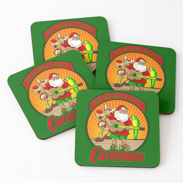 Item preview, hawaiian santa reindeer christmas party designed and sold by Gossip Rag.