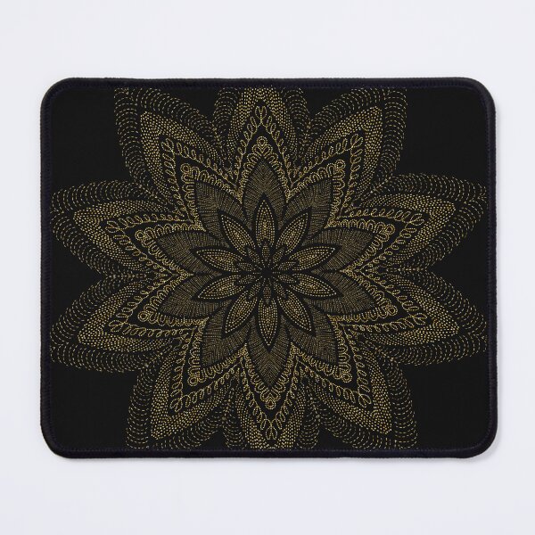 Item preview, Black Golden Thread Mandala Brighter designed and sold by Peace502.