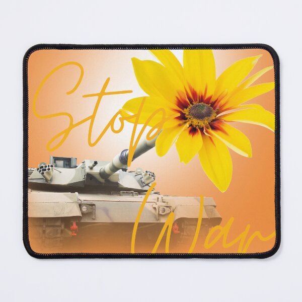 Item preview, SUNFLOWER STOP THE TANK WAR designed and sold by FLOWYLD.