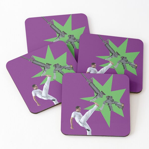 Item preview, CAPOEIRA FIGHTER BREAKS GUN IN MIDDLE designed and sold by FLOWYLD.