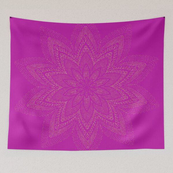 Item preview, Pink Golden Thread Mandala Brighter designed and sold by Peace502.