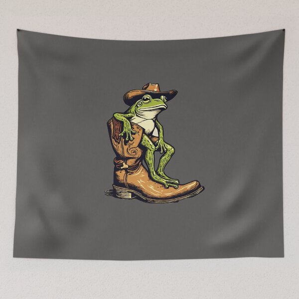 Item preview, Cowboy Frog designed and sold by cozyvintage.