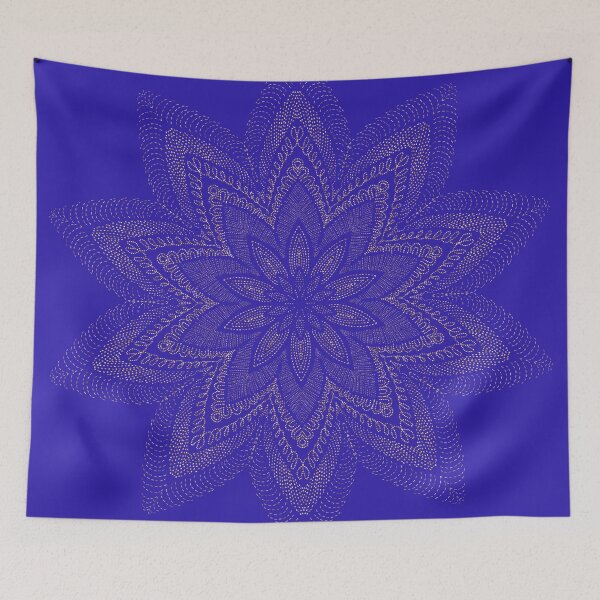 Item preview, Blue Golden Thread Mandala Brighter designed and sold by Peace502.