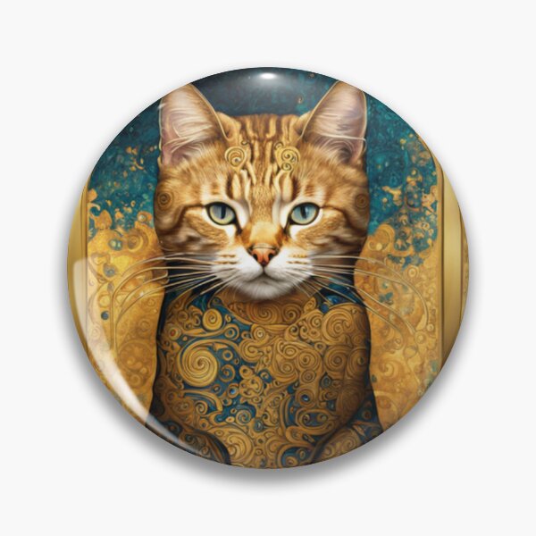 Item preview, Golden Cats - Gustav Klimt Inspired Golden Patterns Decorative Art  designed and sold by Butler in the Home.