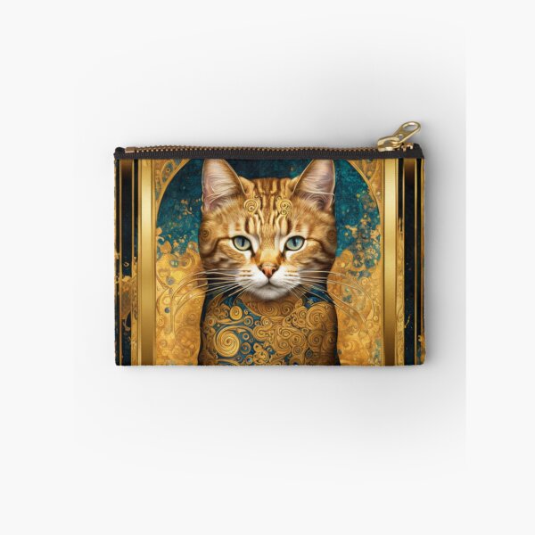 Item preview, Golden Cats - Gustav Klimt Inspired Golden Patterns Decorative Art  designed and sold by Butler in the Home.