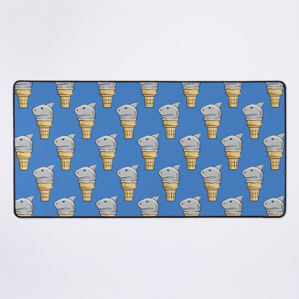 Item preview, Shark Ice Cream Cones - dark blue designed and sold by littlearrow.