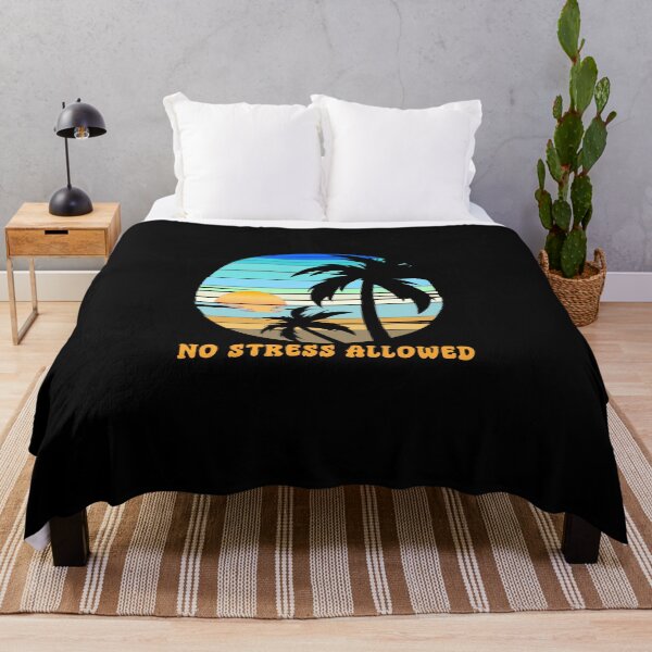 Item preview, Escape to Paradise: Vintage Caribbean Sunset - 'No Stress Allowed' Edition designed and sold by Sun Sand & Sea Art.