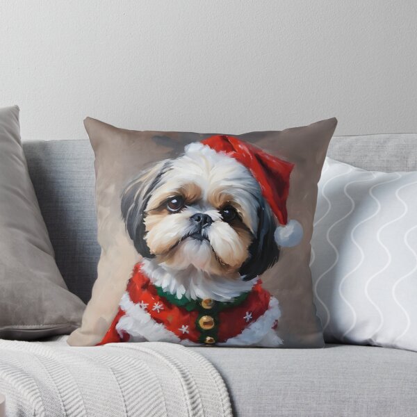 Item preview, Christmas Pet Portraits - Shih Tzu designed and sold by BLUEBAREBONES.