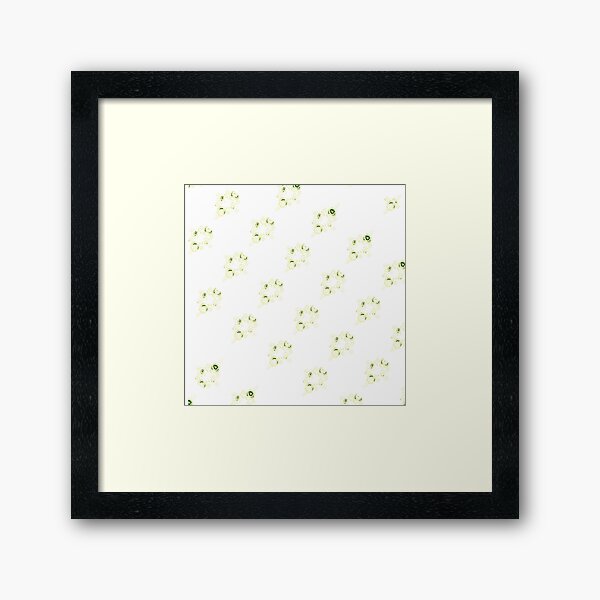 Cream canal flowers Framed Art Print