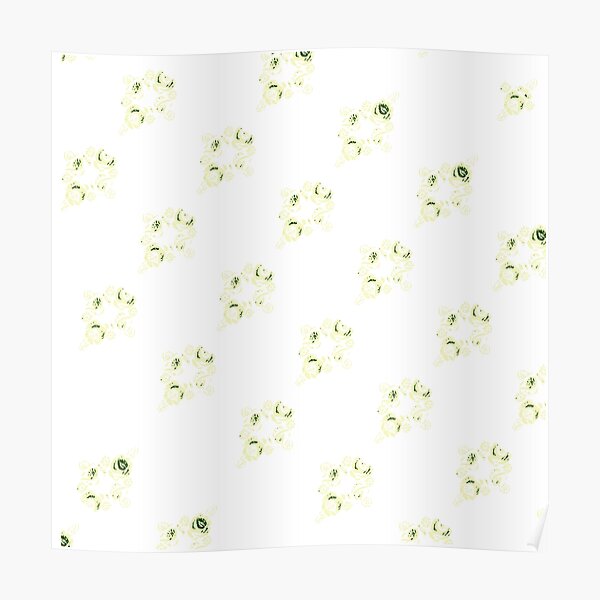 Cream canal flowers Poster