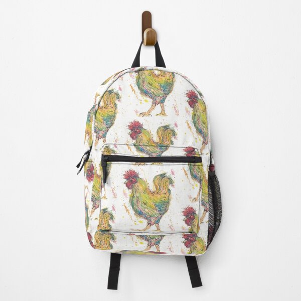 Item preview, Strutting rooster clucking in the backyard designed and sold by CrittersByLola.