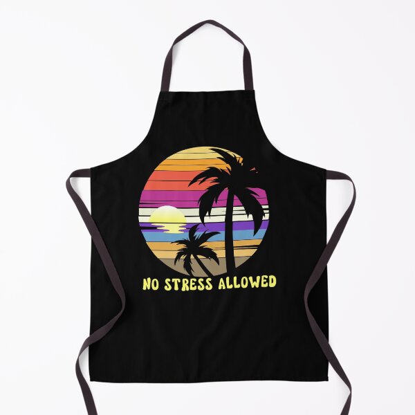 Item preview, Chase Sunsets, Not Stress: Retro Caribbean Sunset Art - 'No Stress Allowed' Décor designed and sold by Sun Sand & Sea Art.
