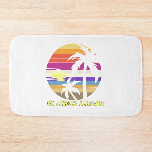 Item preview, Chase Sunsets, Not Stress: Retro Caribbean Sunset Art - 'No Stress Allowed' Décor designed and sold by Sun Sand & Sea Art.