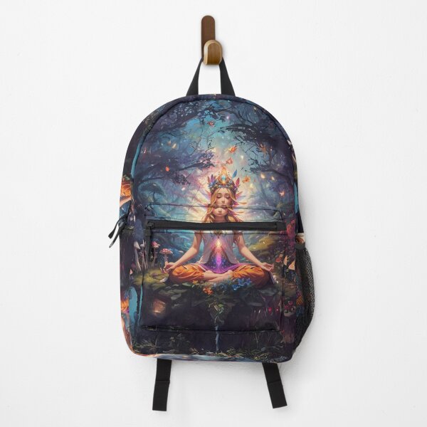 Item preview, Meditation Ascension Rainbow Fantasy Enchanted Forest Kundalini Rising designed and sold by Alchemy-A-La-G.