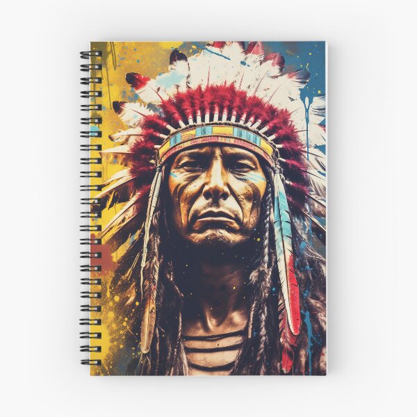 Item preview, Colorful Portrait of a Native American designed and sold by Lamarcy.