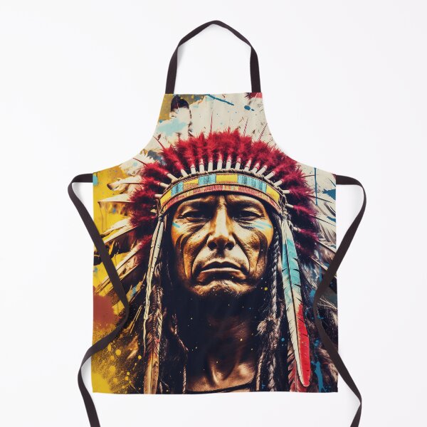 Item preview, Colorful Portrait of a Native American designed and sold by Lamarcy.