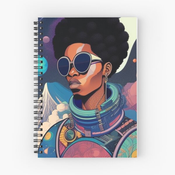 Item preview, Black astronaut fashion print  designed and sold by Roxburylane.