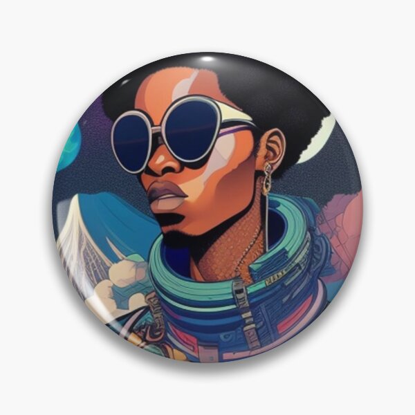 Item preview, Black astronaut fashion print  designed and sold by Roxburylane.