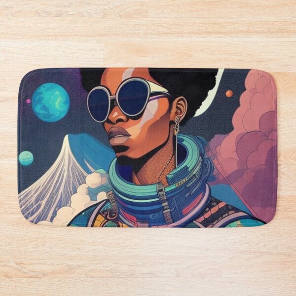 Item preview, Black astronaut fashion print  designed and sold by Roxburylane.