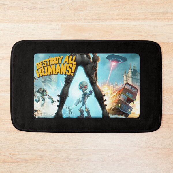 Item preview, Destroy All Humans Retro Video Game Crypto Fan Art design designed and sold by barefootmk.