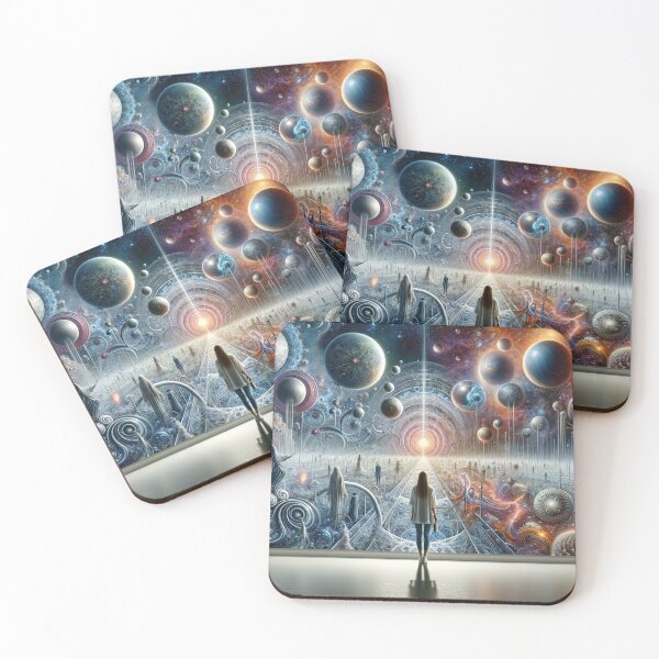 Item preview, Woman at the Precipice of the Multiverse  designed and sold by Newpixelland.