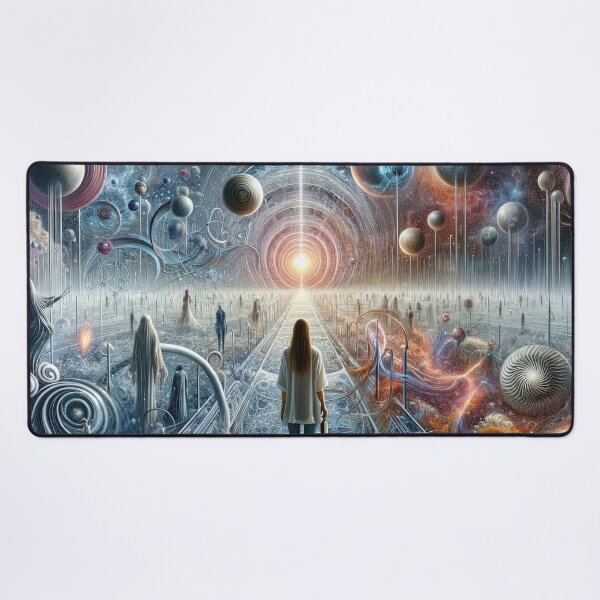 Item preview, Woman at the Precipice of the Multiverse  designed and sold by Newpixelland.