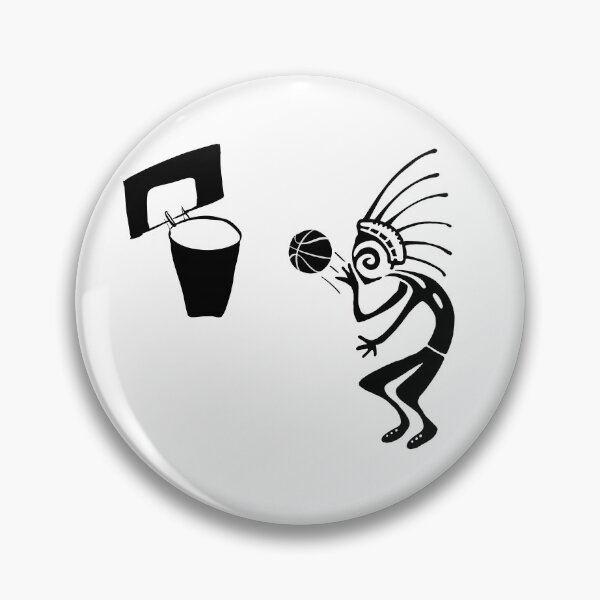 Item preview, Kokopelli basketball black designed and sold by nogamax.