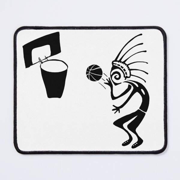 Item preview, Kokopelli basketball black designed and sold by nogamax.