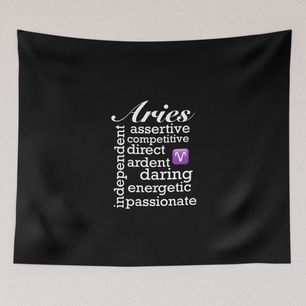Item preview, Aries zodiac sign character traits Black designed and sold by Peace502.