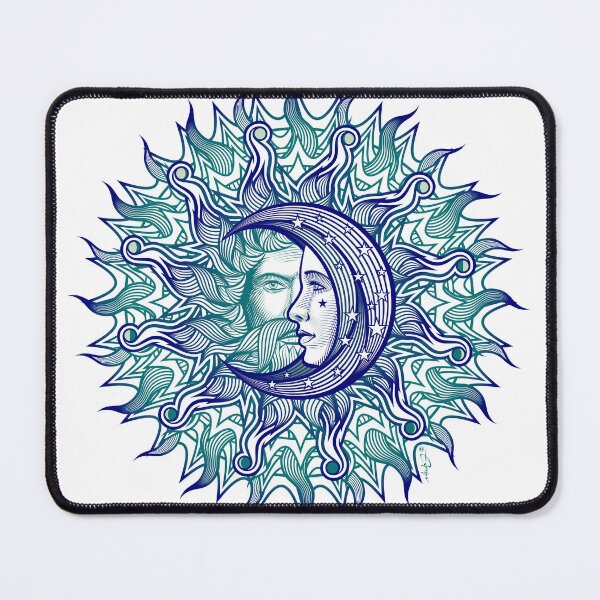 Item preview, Meeting of the Sun and the Moon (Green) designed and sold by Designando.