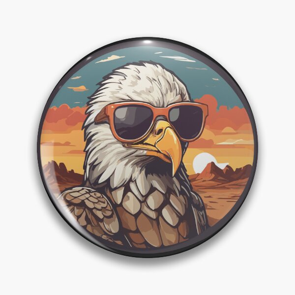 Item preview, Eagle with glasses designed and sold by AblomoDesigns.
