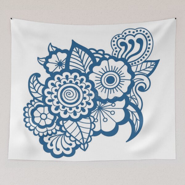 Item preview, Floral Mehendi Tattoo designed and sold by Shopyflix.