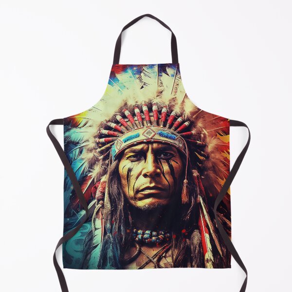 Item preview, Vibrant Spirit Portrait of a Native American Man designed and sold by Lamarcy.