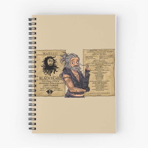 Item preview, WANTED: BLACKBEARD designed and sold by Brittany Wiebe.