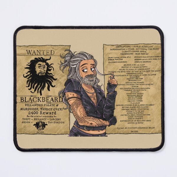 Item preview, WANTED: BLACKBEARD designed and sold by Brittany Wiebe.