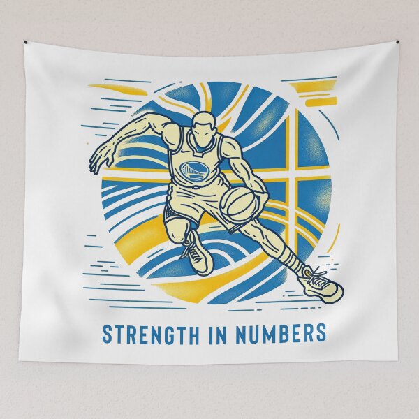 Item preview, Strength in Numbers - Warriors Inspired Line Art designed and sold by Retro Travel Design.