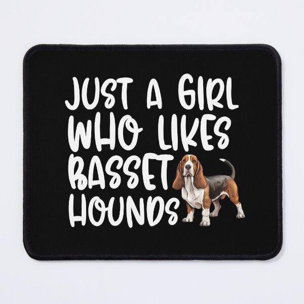 Item preview, Just A Girl Who Likes Basset Hounds designed and sold by TheAnimalZ00.