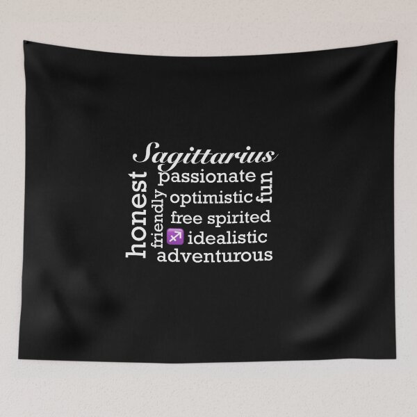 Item preview, Sagittarius zodiac sign character traits Black designed and sold by Peace502.