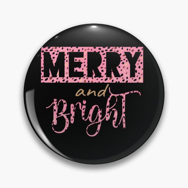 Item preview, Merry and Bright Cute Pink Leopard print, Merry Christmas designed and sold by GirlGlowGraphic.