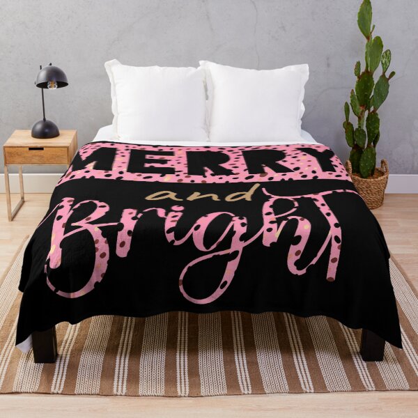 Item preview, Merry and Bright Cute Pink Leopard print, Merry Christmas designed and sold by GirlGlowGraphic.