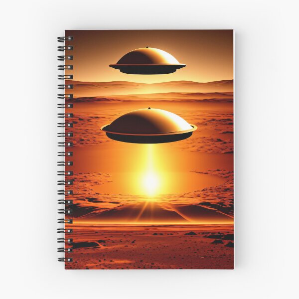 Item preview, Two flying saucer landing on mars designed and sold by PosterPalace.