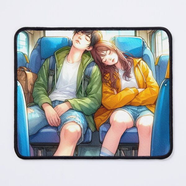 Item preview, A couple fell asleep on the bus. designed and sold by growing-mom.