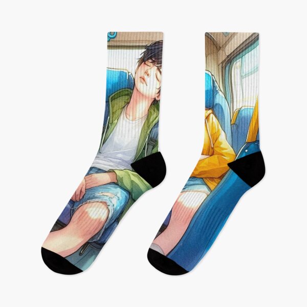 Item preview, A couple fell asleep on the bus. designed and sold by growing-mom.