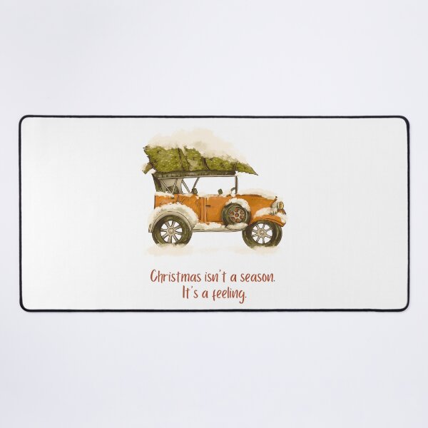 Item preview, Christmas Is A Feeling Red-White Vintage Car designed and sold by Quote Gallery.