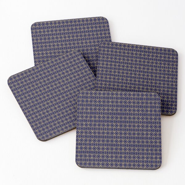 Item preview, Infinite Symmetry - Seamless Blue and Gold Geometric Patterns designed and sold by Looming Lines.