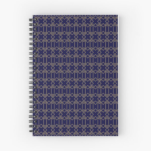 Item preview, Infinite Symmetry - Seamless Blue and Gold Geometric Patterns designed and sold by Looming Lines.
