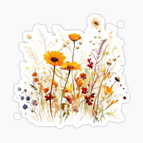 Item preview, Autumn Wild Flowers Botanical Flower Nature designed and sold by ArtFromBeyond.